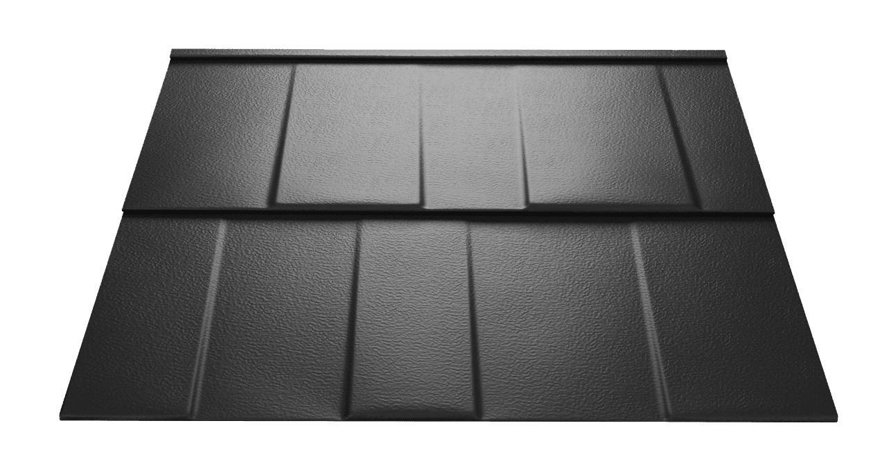 Wakefield Bridge steel shingle in Black Mica